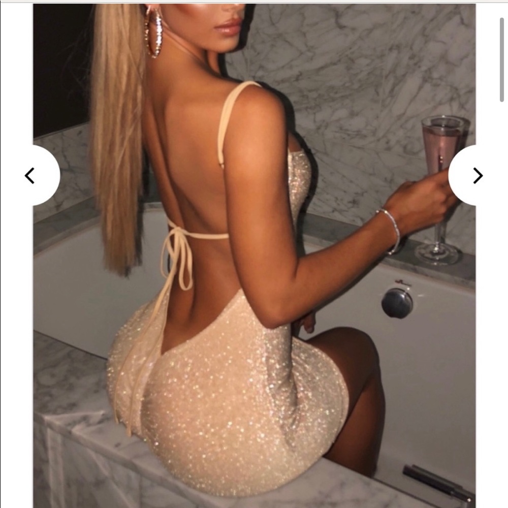 Babyboo tight gold dress